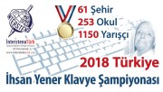 2018 Türkiye İhsan Yener Klavye Şampiyonası Katılım Rekoruyla Sonuçlandı